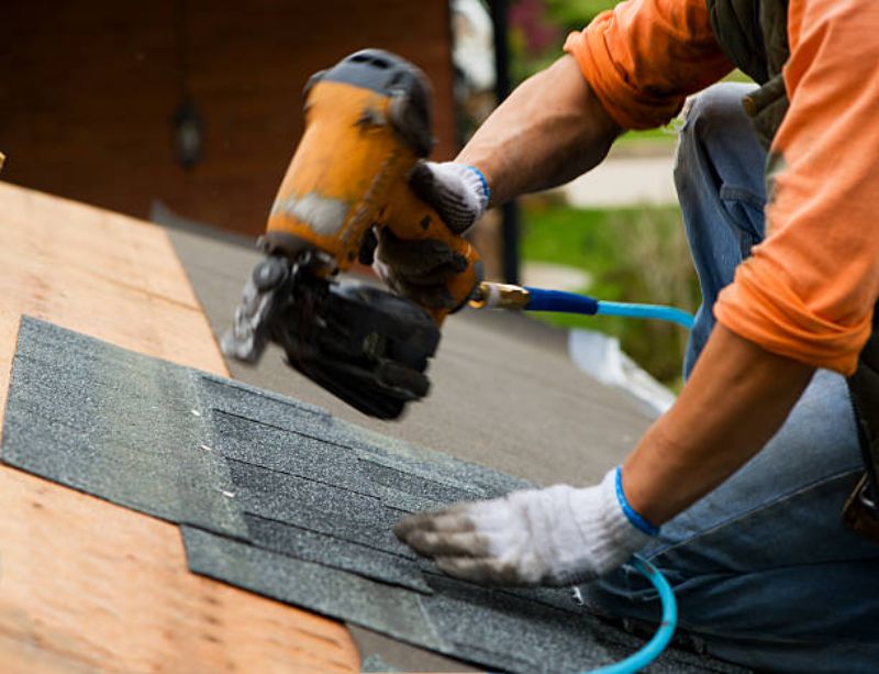a roofing expert repairing a roof